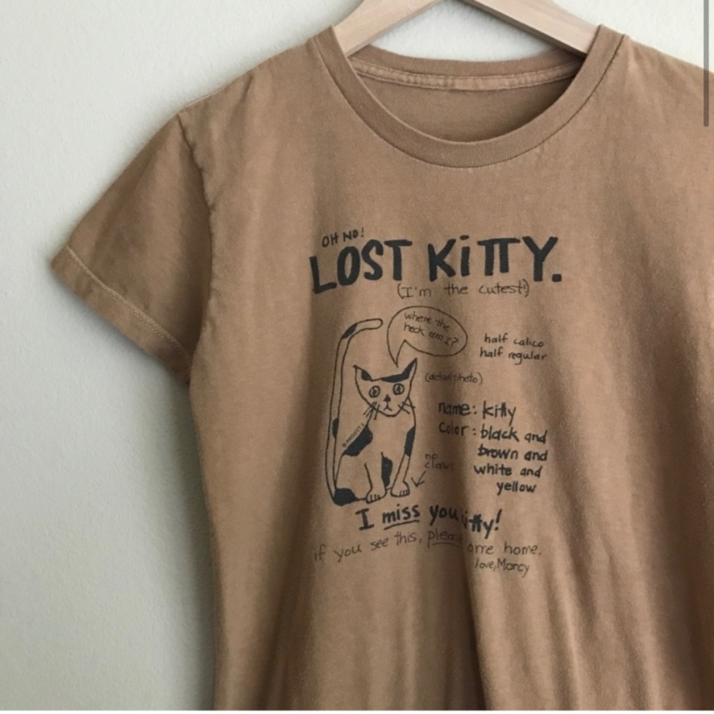 {Vintage} Lost Kitty Tee